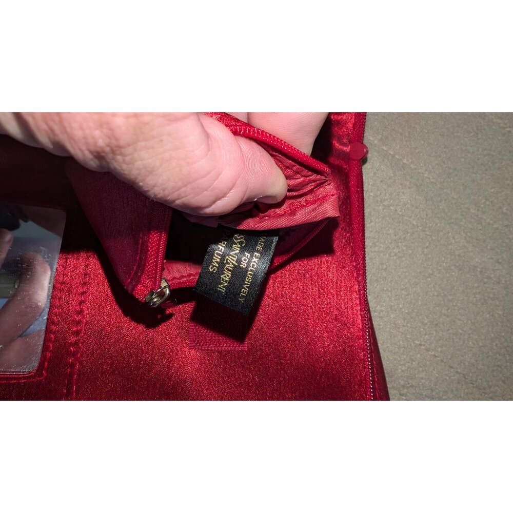 YSL Parfums bag red satin Yves Saint Laurent - Picture 3 of 6